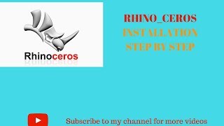 how to install Rhino ceros 2019  Rhino ceros 2019 installation [upl. by Gilliette]