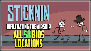 Henry Stickmin Infiltrating the Airship All Bios Locations Membership Achievement [upl. by Blainey]