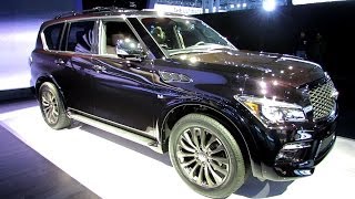 2015 Infiniti QX80 Limited  Exterior and Interior Walkaround  Debut at 2014 New York Auto Show [upl. by Bhayani]