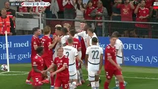 Granit Xhaka Red Card😥 Denmark vs Switzerland 20 All Goals ResultsHighlights [upl. by Larrej]