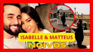 🔴 quotNOIVOSquot ExBBBs Matteus e Isabelle ficam noivos em Paris Ela disse sim [upl. by Garihc]