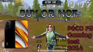 BUY OR NOT  POCO F3 GAMING test 2024 PUBG MOBILE 300 [upl. by Urson628]