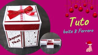 Tuto cadeau noël calendrier de lavent  Boite 8 Ferrero boite n° 43 [upl. by Abernon]