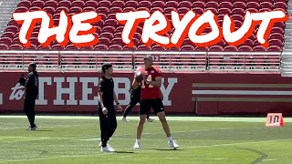 Kellen Mond Throws at the 49ers Local Pro Day [upl. by Male]