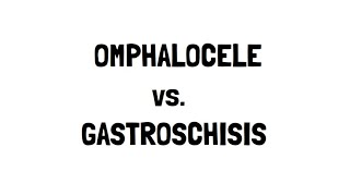 Omphalocele and Gastroschisis [upl. by Egdamlat]