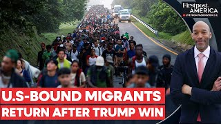 Mexico Migrants Abandon Caravan to the US After Donald Trump Wins  Firstpost America [upl. by Ainsley]