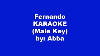 Abba Fernando Karaoke Male Key [upl. by Aleb389]