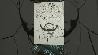 sidhumoosewala drawingeasytodraw295295sidhumoosewalaSongsketch shots viral [upl. by Alister]