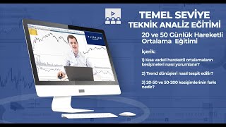 Teknik Analiz Eğitim Videoları  8 20 ve 50 Günlük Hareketli Ortalama Başlangıç Seviyesi Eğitim [upl. by Soirtimid]