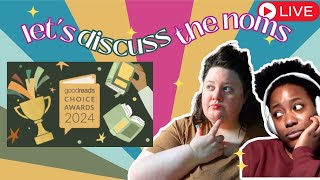 Live Reacting to the Goodreads Choice Award Nominees 2024 ft Jess Owens [upl. by Nidak650]