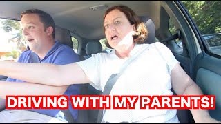 DRIVING WITH MY PARENTS MUM FREAKS OUT [upl. by Wirth]