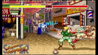 SSFII Super street fighter II Combos Collection 100 HD [upl. by Darsey]