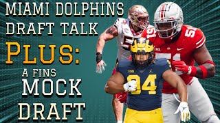 Miami Dolphins Draft Talk  Fins Mock Draft  On the Clock [upl. by Halbeib]