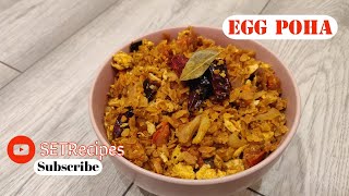 Egg Poha  Poha Recipe in Tamil  Easy BreakfastDinner  Egg Aval  Aval Recipes [upl. by Ahseina]