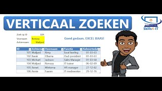 Excel MEGA Training  Verticaal zoeken [upl. by Nyrual]