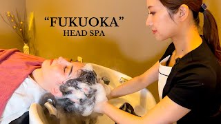 ASMR I went to FOREIGNER FRIENDLY head spa in Fukuoka Japan Soft Spoken [upl. by Siver]