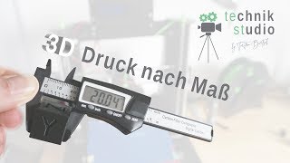 Drucken nach Maß 3D Drucker kalibrieren [upl. by Anilocin60]