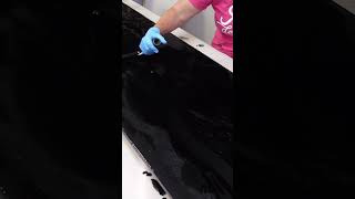 Black Marble Epoxy Countertop Process [upl. by Tallbott]