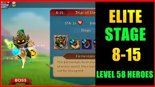 Lords Mobile Elite Stage 815 f2p using level 58 heroesElite 815 lords Mobile [upl. by Arvonio]