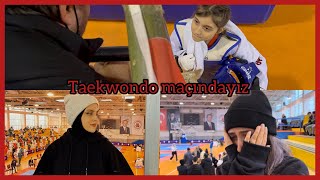 Kardeşimin taekwondo maçındayız  ağlamalı gülmeli bir gündü 😢😂 taekwondo maç vlog [upl. by Colson]