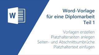 Vorlage für eine Diplomarbeit 13 [upl. by Filipe]