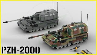 LEGO Pzh2000 SelfPropelled Howitzer  133 Minifigure Scale [upl. by Gaither422]