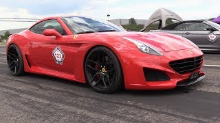 Novitec Rosso Ferrari California T NLargo  Start REVS amp Accelerations [upl. by Demetra341]