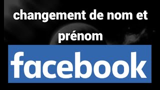 Comment changer votre prénom et votre nom sur Facebook [upl. by Morgana]