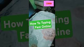 How To Typing Fast Online typing asmr fast shorts [upl. by Enelegna28]