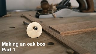 Making a box from a quarter sawn oak offcut  part 1 stock prep [upl. by Howes]