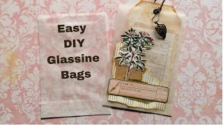 Easy DIY Glassine Bag Tutorial and A Little Bit of Collage [upl. by Carlota]