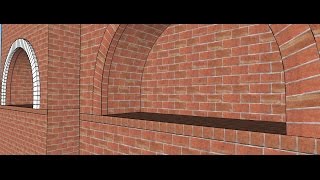 Sketchup Making Of  Creating Brick Arch With Texture And 3D Model [upl. by Hallsy]