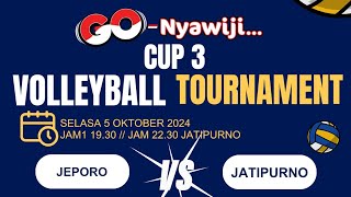 🔴 LIVE STREAMING VOLLEYBALL TURNAMEN GO NYAWIJI CUP 3 2024 DSN BLIMBING JEPORO VS JATIPURNO [upl. by Aicirtel]