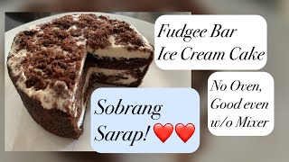 Fudgee Bar Ice Cream Cake No oven Okay without Mixer Very Easy [upl. by Ji]