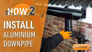 How to Install Gutter Downpipe  Aluflow® Guttering [upl. by Frodin]