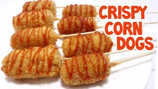 CORN DOG RECIPE  CORN DOG BATTER  CRISPY CORN DOG glenj corndog [upl. by Ivana398]