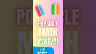 Popsicle Math Party SprigKids Educational Song  Math for Kids [upl. by Claresta806]