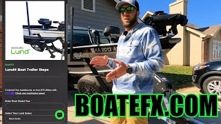 Installing BoatEFX TRAILER STEPS On My LUND PRO V [upl. by Egiaf]