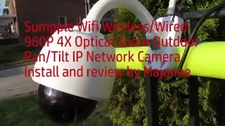 Sumpple Dome IP Camera Review [upl. by Martinic]