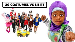 20 COSTUMES VS 1 RAPPER LIL RT [upl. by Assel]