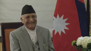 Prime Minister Modi holds bilateral talks with Nepals PM KP Sharma Oli in New York [upl. by Evalyn232]