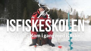 Kom i gang med isfiske  S2 Ep1 Isfiskeskolen [upl. by Adrell]