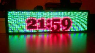 ESP32 Pinball RGB Matrix Animation Clock [upl. by Polinski]