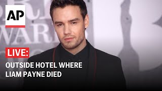 LIVE Fans pay tribute outside hotel where Liam Payne died after fall [upl. by Lipscomb]