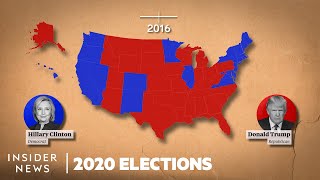 How States Voted In Every Presidential Election From George Washington To Donald Trump [upl. by Suilienroc447]