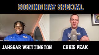 Signing Day 2023  A chat with Jahsear Whittington  Pitt football recruiting on PantherLaircom [upl. by Nodnyl22]