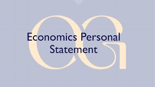 Henry  Cambridge Economics Personal Statement Talkthrough [upl. by Adaran475]