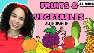 Español para Bebés Learn To Talk Spanish For Babies Fruits amp Vegetables  Numbers All In Spanish [upl. by Scoville]