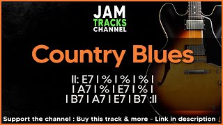 Country Backing Track  Country Blues Guitar Jam in E [upl. by Vere]