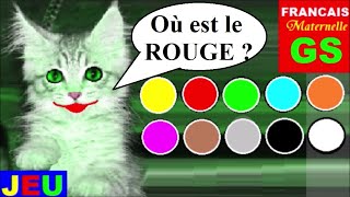 10 couleurs en français pour les petits  Jeu intuitif maternelle  2 [upl. by Arutnev]